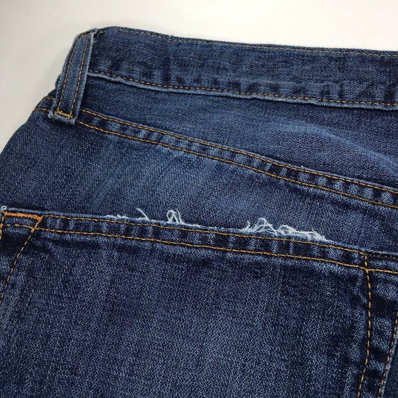 Lucky Brand Mens 221 Original Straight Blue Jeans 36x30 Denim Cuff Wear - Picture 12 of 12
